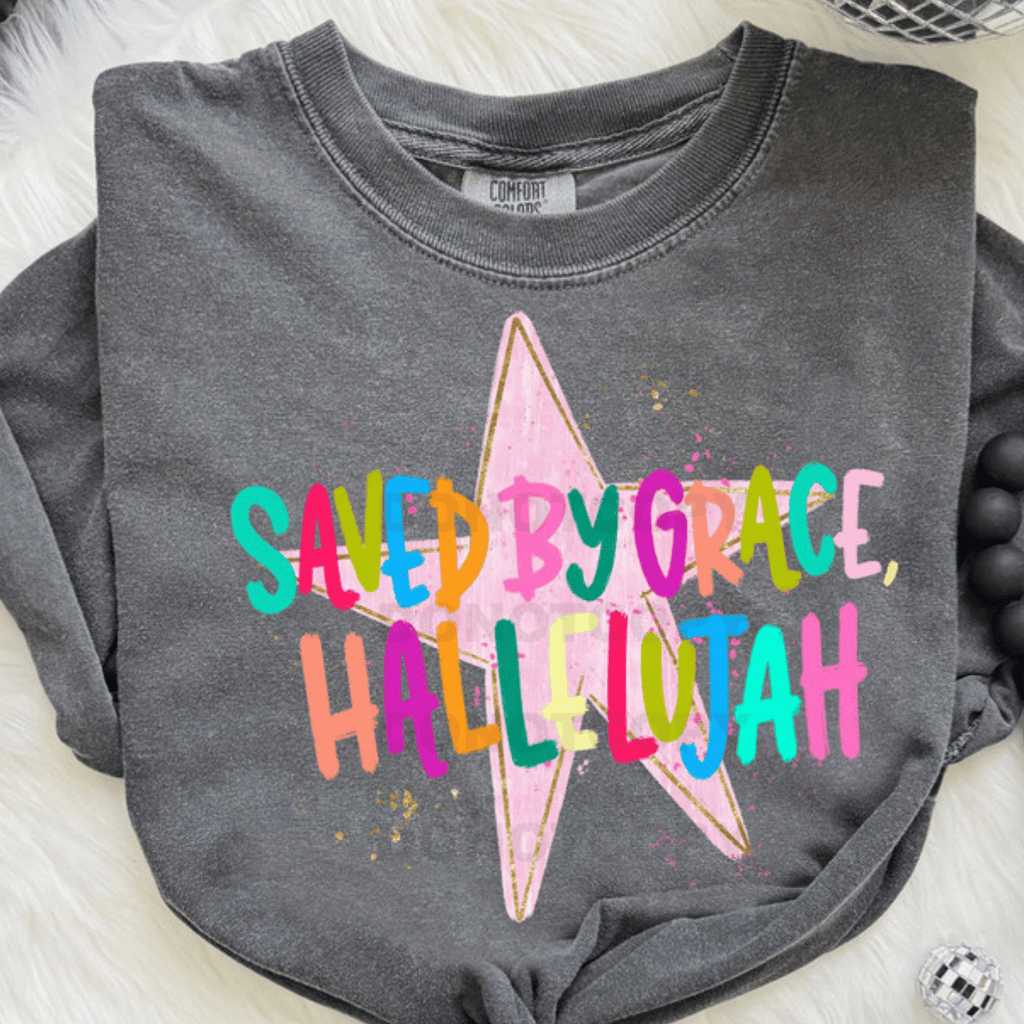 Saved By Grace Hallelujah Tee