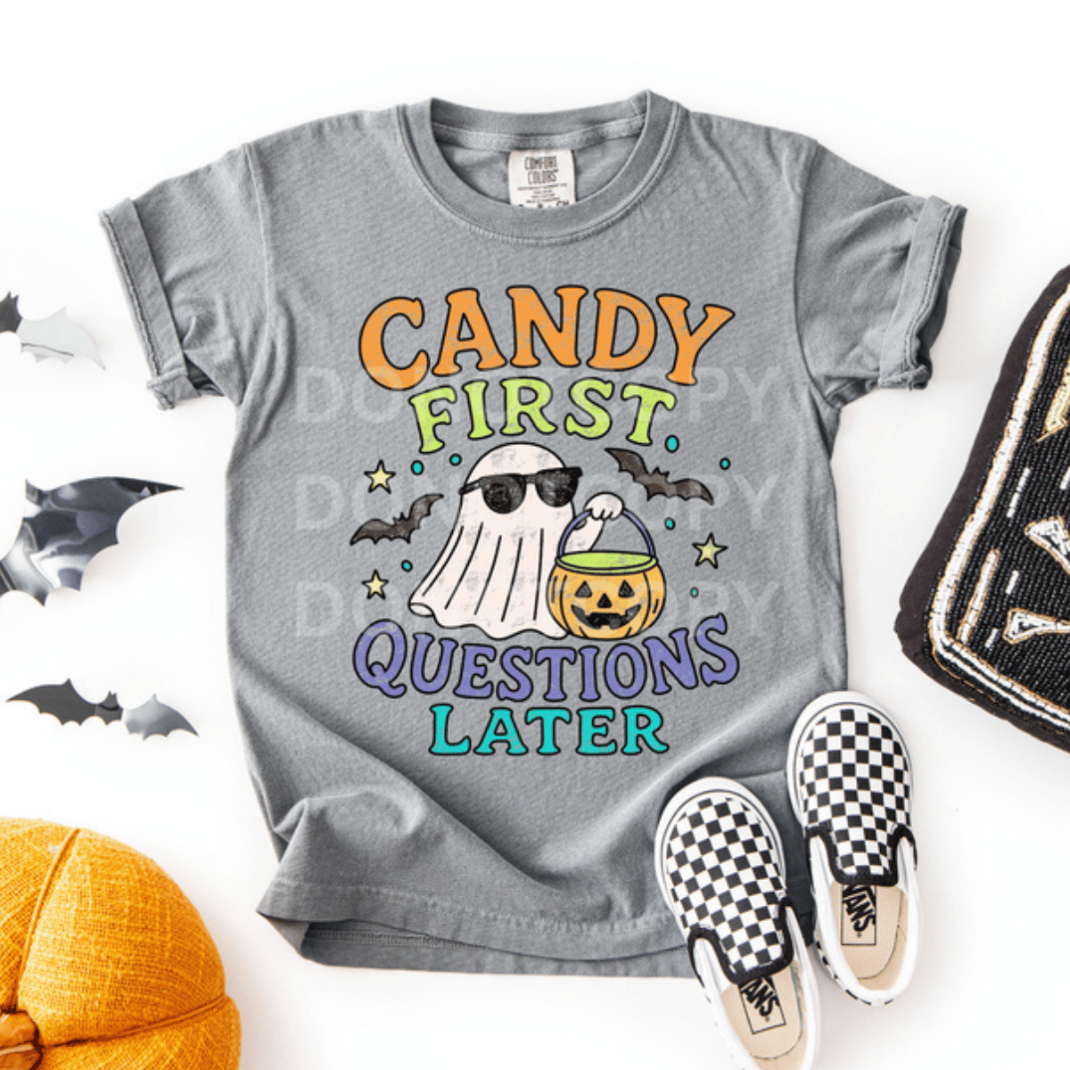 Candy First Questions Later Tee