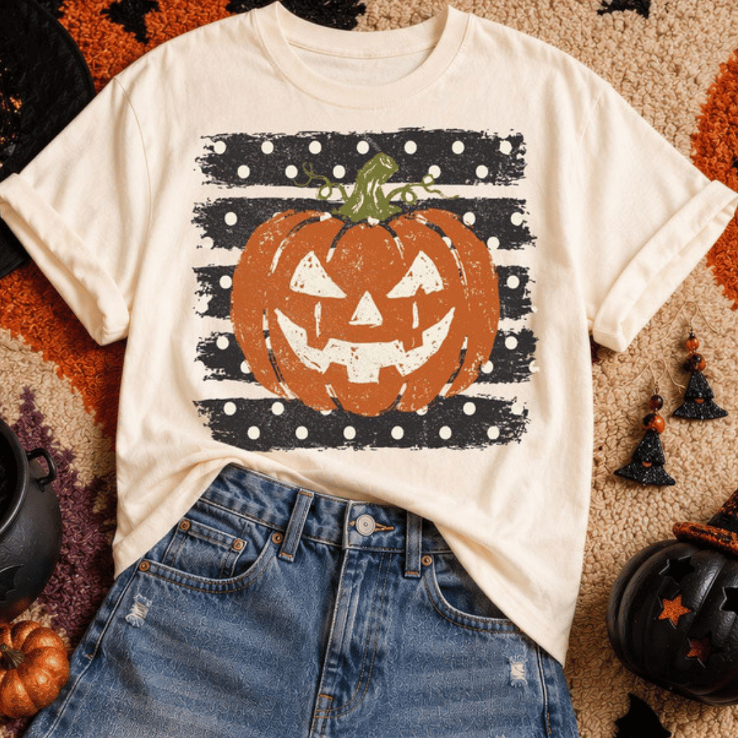 Jack O' Lantern Stripe Tee
